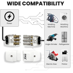 Panamax 16A 250V BS5733 3 Pin Plug & Socket Power Connector Heavy Duty BG Electrical = PMX363